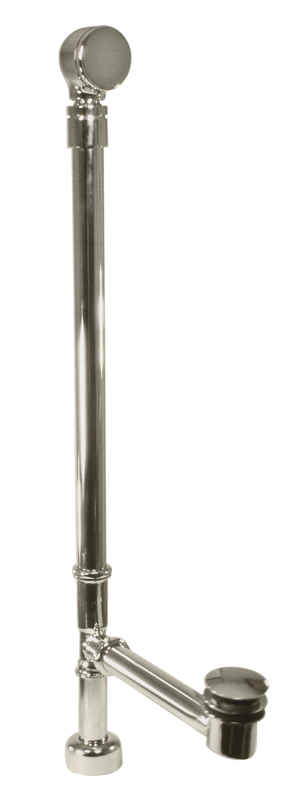 Westbrass D326124HKBJ Illusionary Fully Finished for Exposed Installations Ball Joint Overflow with ADA Approved Tip-Toe Drain