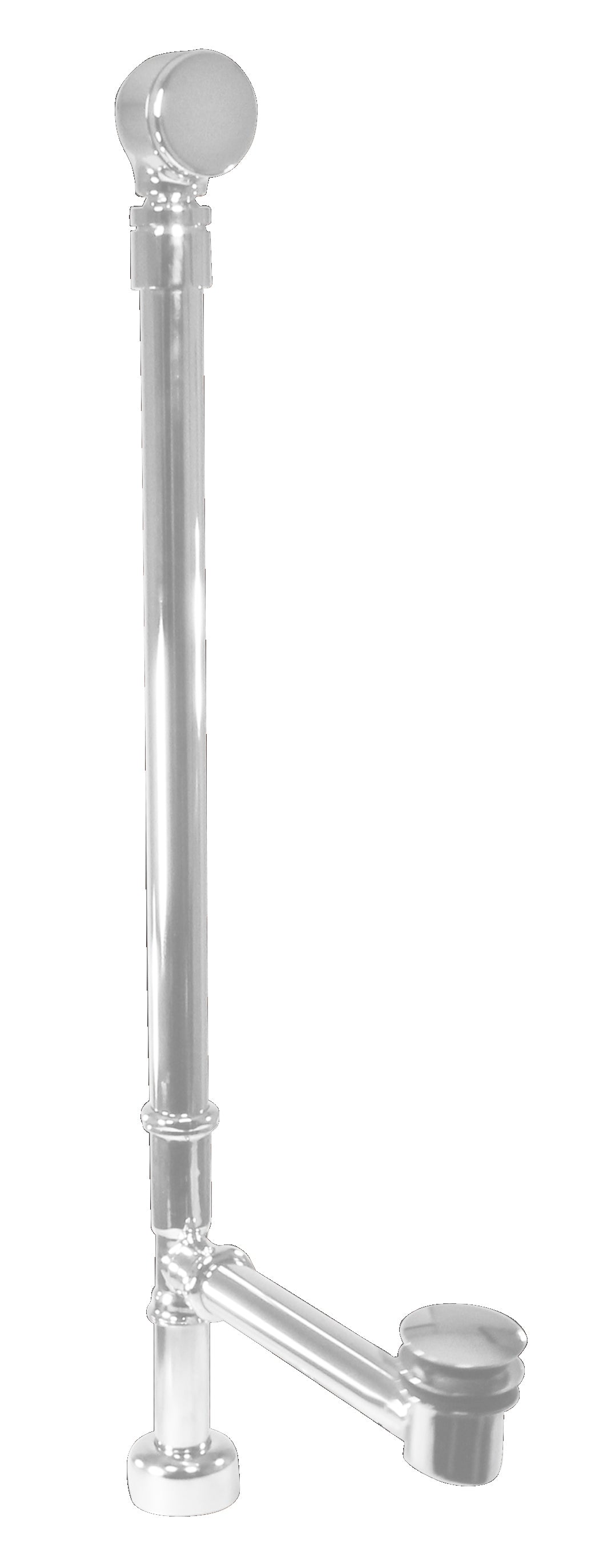 Westbrass D326124HKBJ Illusionary Fully Finished for Exposed Installations Ball Joint Overflow with ADA Approved Tip-Toe Drain