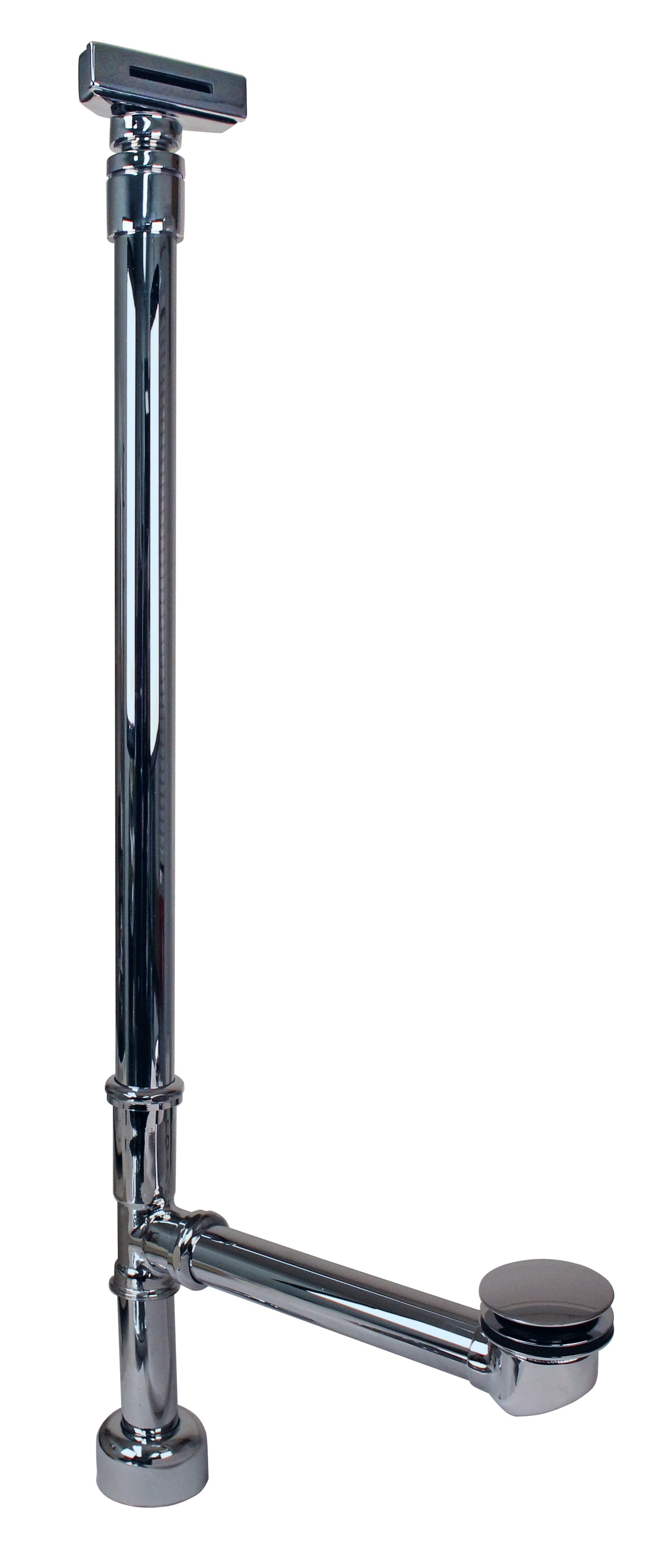 Westbrass D3261BJLD Fully Finished Linnear Overflow with Ball Joint and Tip-Toe Drain Function