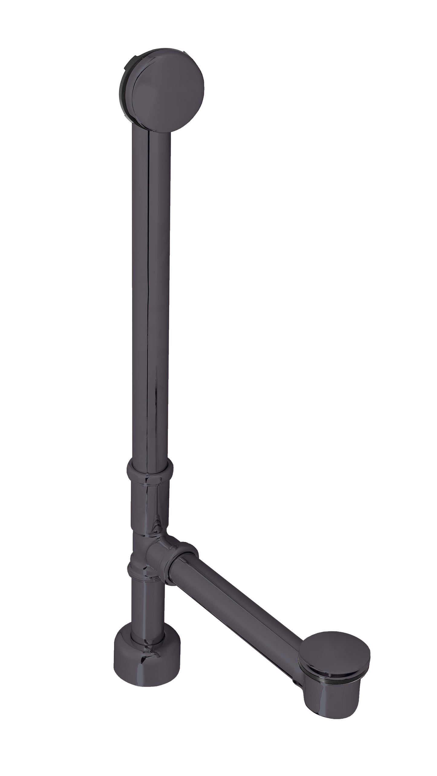 Westbrass D3261HK European Tip Toe Bath Waste - Hidden Overflow -22 in. Make-Up, 17 Ga.