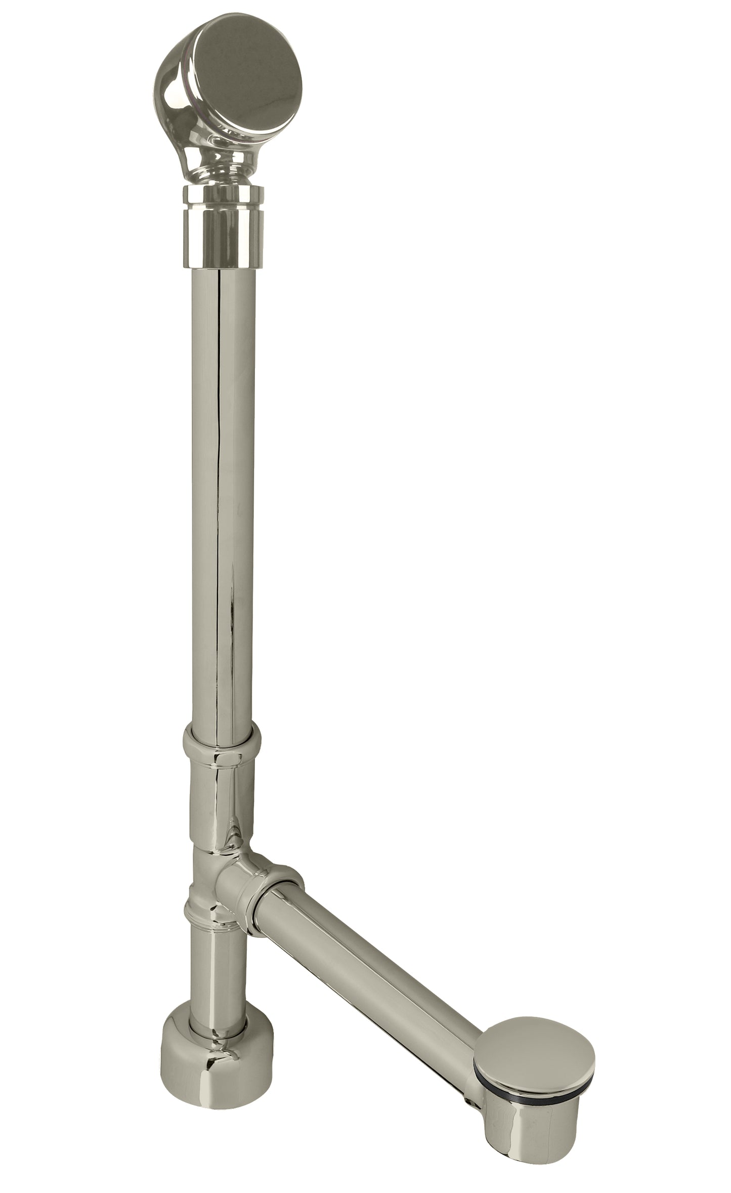 Westbrass D3261HKBJ Illusionary All Exposed Ball Joint Overflow with ADA approved Tip-Toe Drain