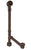 Westbrass D3261HKBJ Illusionary All Exposed Ball Joint Overflow with ADA approved Tip-Toe Drain