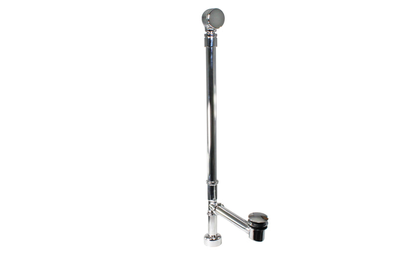 Westbrass D3261HKBJ Illusionary All Exposed Ball Joint Overflow with ADA approved Tip-Toe Drain