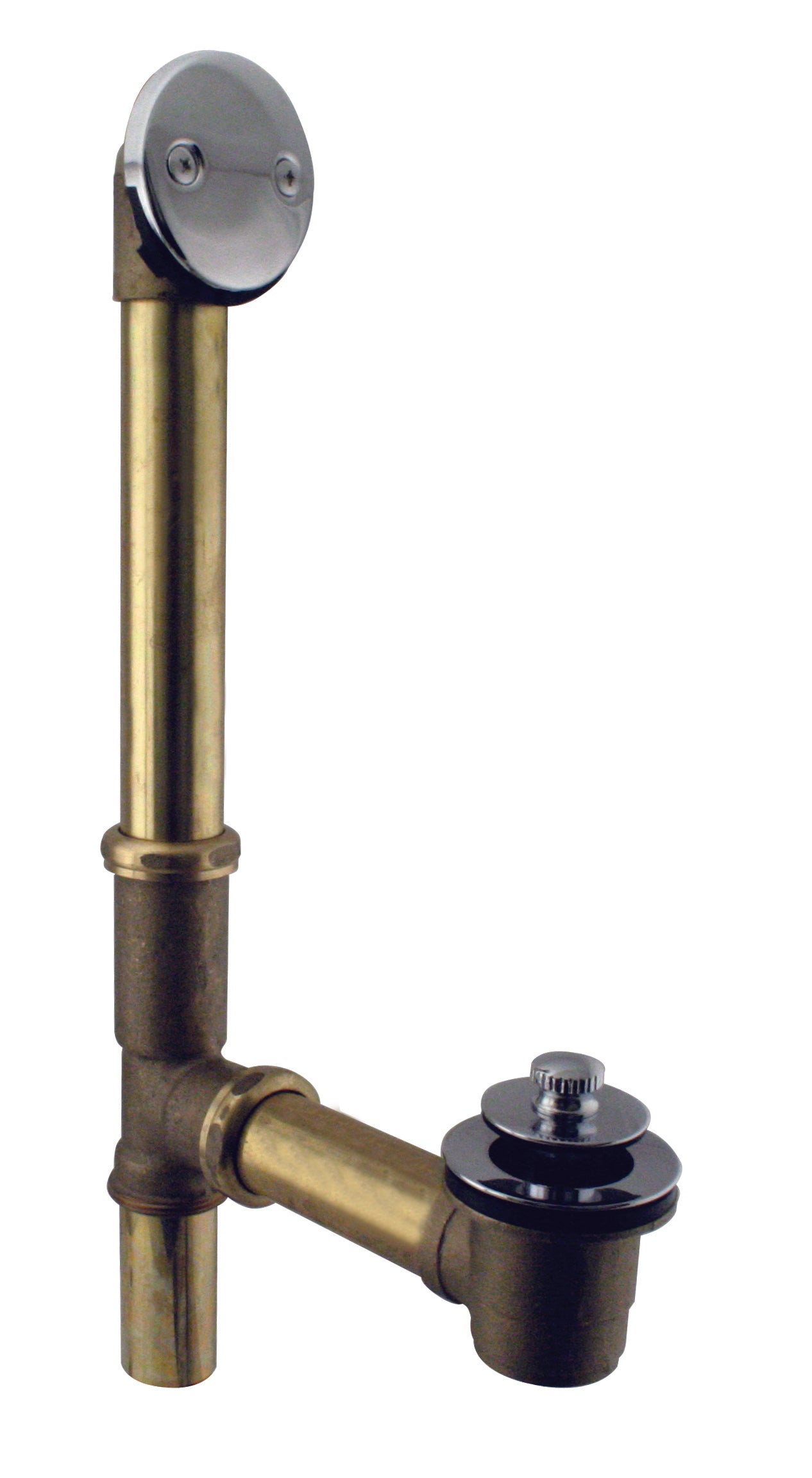 Westbrass D3262 Pull and Drain Bath Waste - 14 in. Make-Up, 17 Ga. Tubing