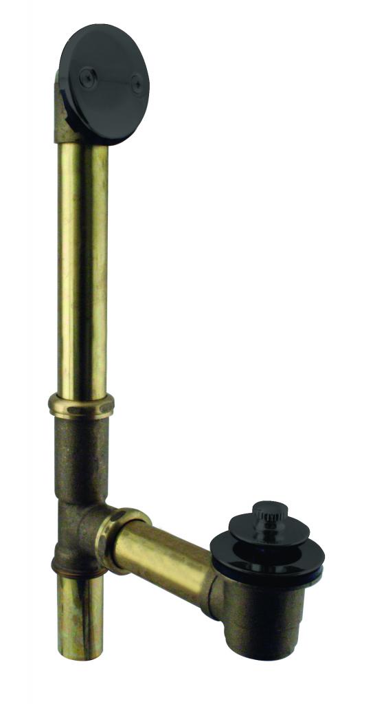 Westbrass D3262 Pull and Drain Bath Waste - 14 in. Make-Up, 17 Ga. Tubing