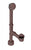 Westbrass D3263K All Exposed Pull and Drain Bath Waste - 14 in. Make-Up, 17 Ga. Tubing