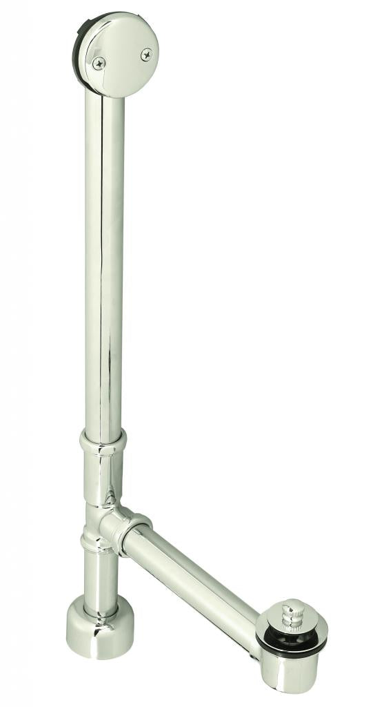 Westbrass D3265K Pull and Drain Bath Waste - 22 in. Make-Up, 17 Ga. Tubing