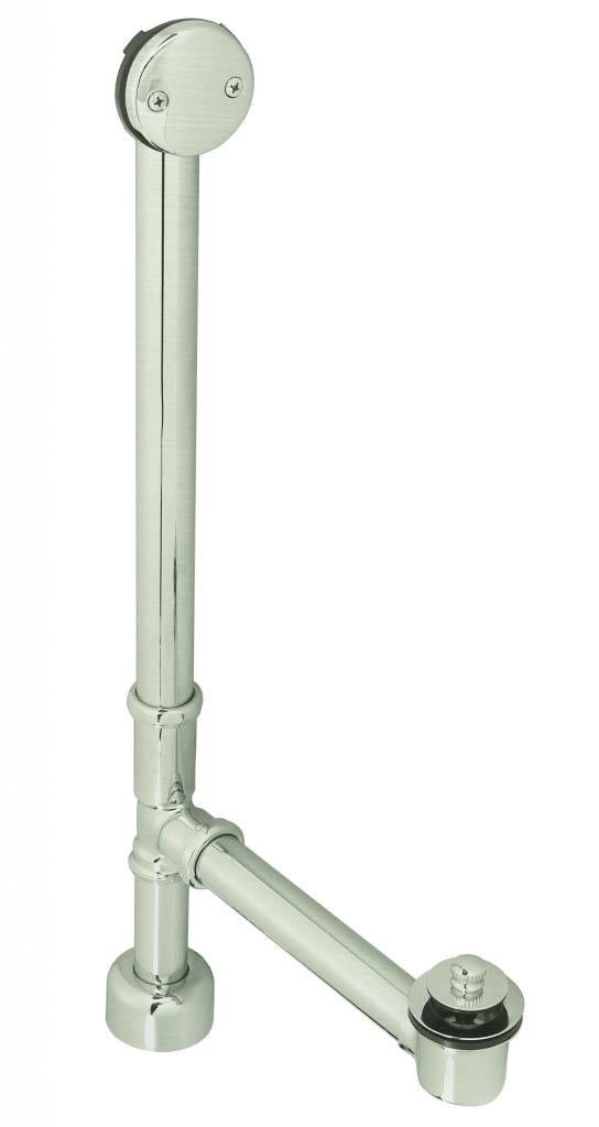 Westbrass D3265K Pull and Drain Bath Waste - 22 in. Make-Up, 17 Ga. Tubing
