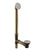 Westbrass D326H European Tip Toe Bath Waste - Hidden Overflow -22 in. Make-Up, 17 Ga.
