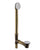 Westbrass D326H European Tip Toe Bath Waste - Hidden Overflow -22 in. Make-Up, 17 Ga.
