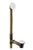 Westbrass D326H European Tip Toe Bath Waste - Hidden Overflow -22 in. Make-Up, 17 Ga.