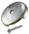 Westbrass D328 3-1/8 in. Single Hole Overflow Face Plate and Screw