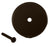 Westbrass D328 3-1/8 in. Single Hole Overflow Face Plate and Screw