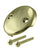 Westbrass D329 3-1/8 in. Two-Hole Overflow Face Plate and Screws - Parent