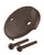 Westbrass D329 3-1/8 in. Two-Hole Overflow Face Plate and Screws
