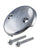 Westbrass D329 3-1/8 in. Two-Hole Overflow Face Plate and Screws