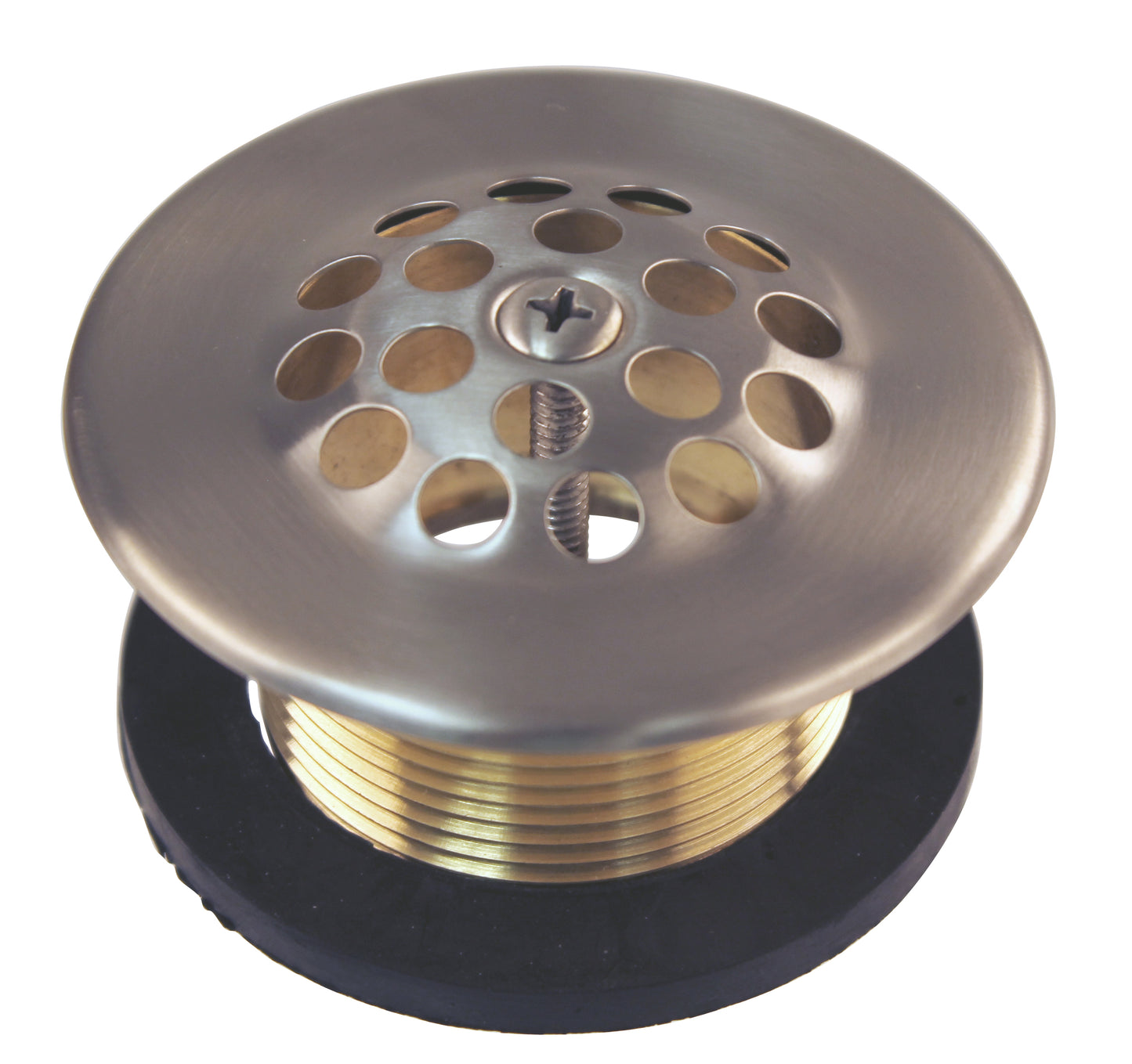 Westbrass D3311-C 1-1/2 Bath Drain with Grid and Screw