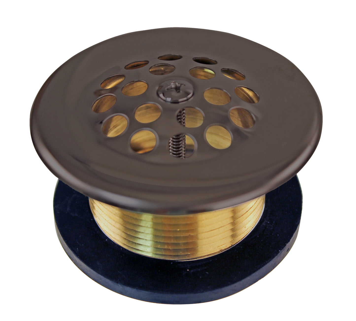 Westbrass D3311-C 1-1/2 Bath Drain with Grid and Screw