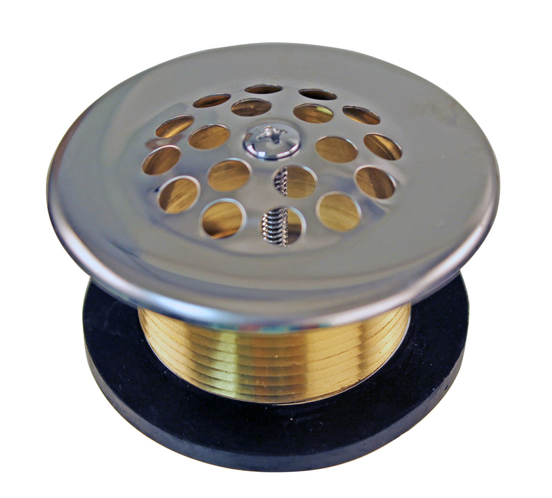 Westbrass D3311-C 1-1/2 Bath Drain with Grid and Screw