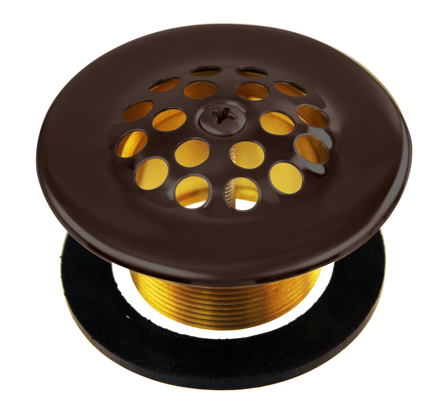 Westbrass D3311-F 1-3/8 Bath Drain with Grid and Screw