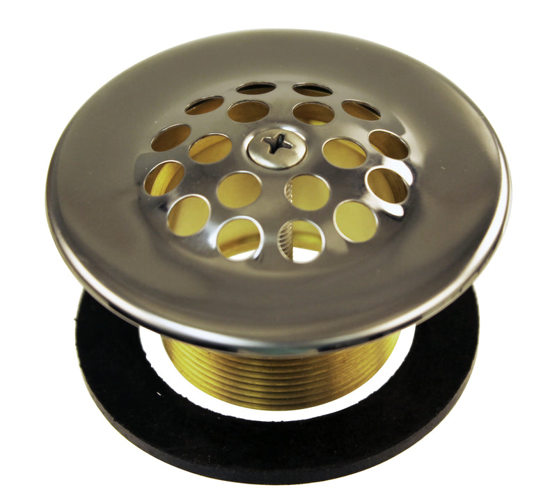 Westbrass D3311-F 1-3/8 Bath Drain with Grid and Screw