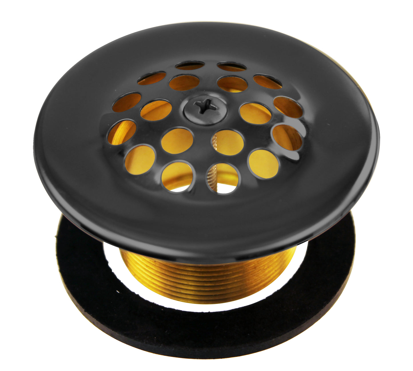 Westbrass D3311-F 1-3/8 Bath Drain with Grid and Screw