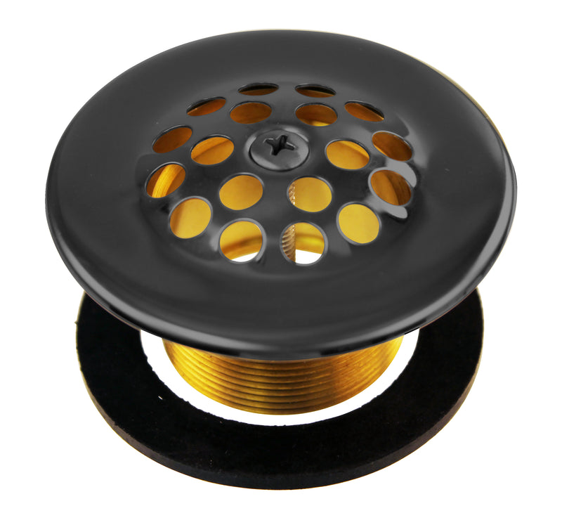 Westbrass D3311-F 1-3/8 Bath Drain with Grid and Screw