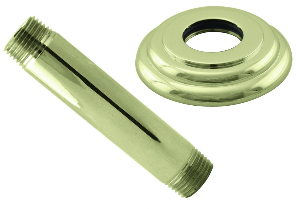 Westbrass D3604A 1/2 in. IPS x 4 in. Ceiling Mounted Shower Arm with Flange - Parent