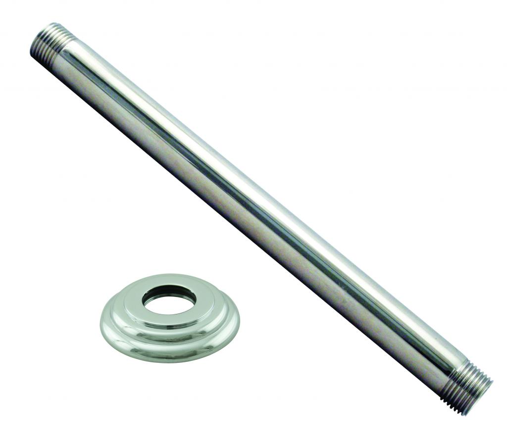 Westbrass D3606A 1/2 in. IPS x 6 in. Ceiling Mounted Shower Arm with Flange