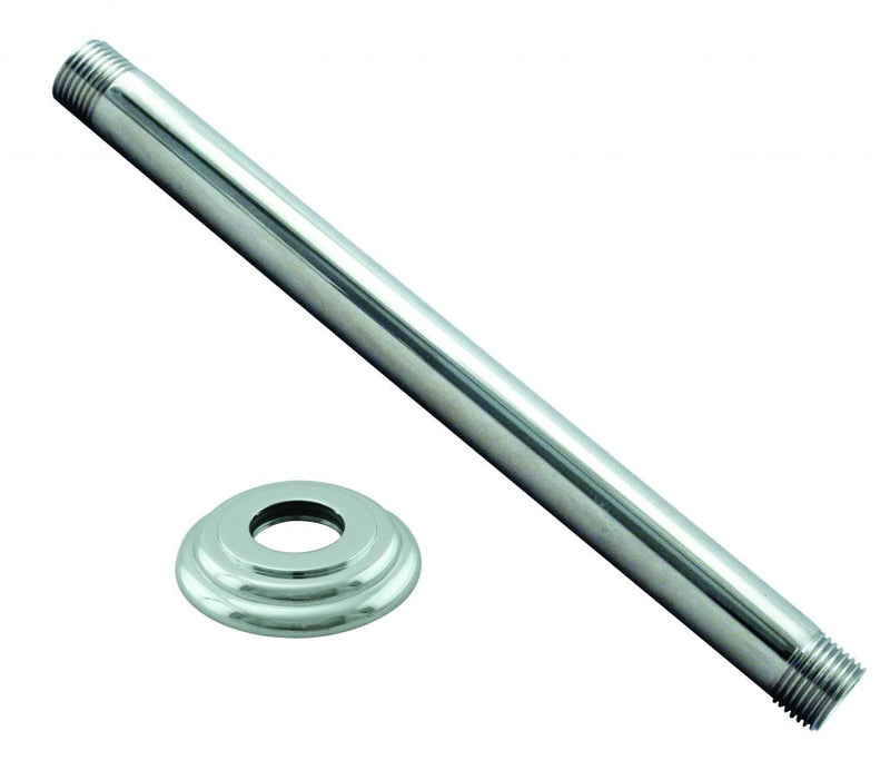 Westbrass D3606A 1/2 in. IPS x 6 in. Ceiling Mounted Shower Arm with Flange