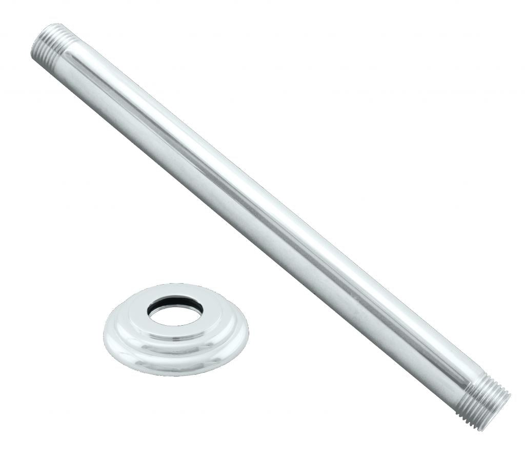 Westbrass D3606A 1/2 in. IPS x 6 in. Ceiling Mounted Shower Arm with Flange