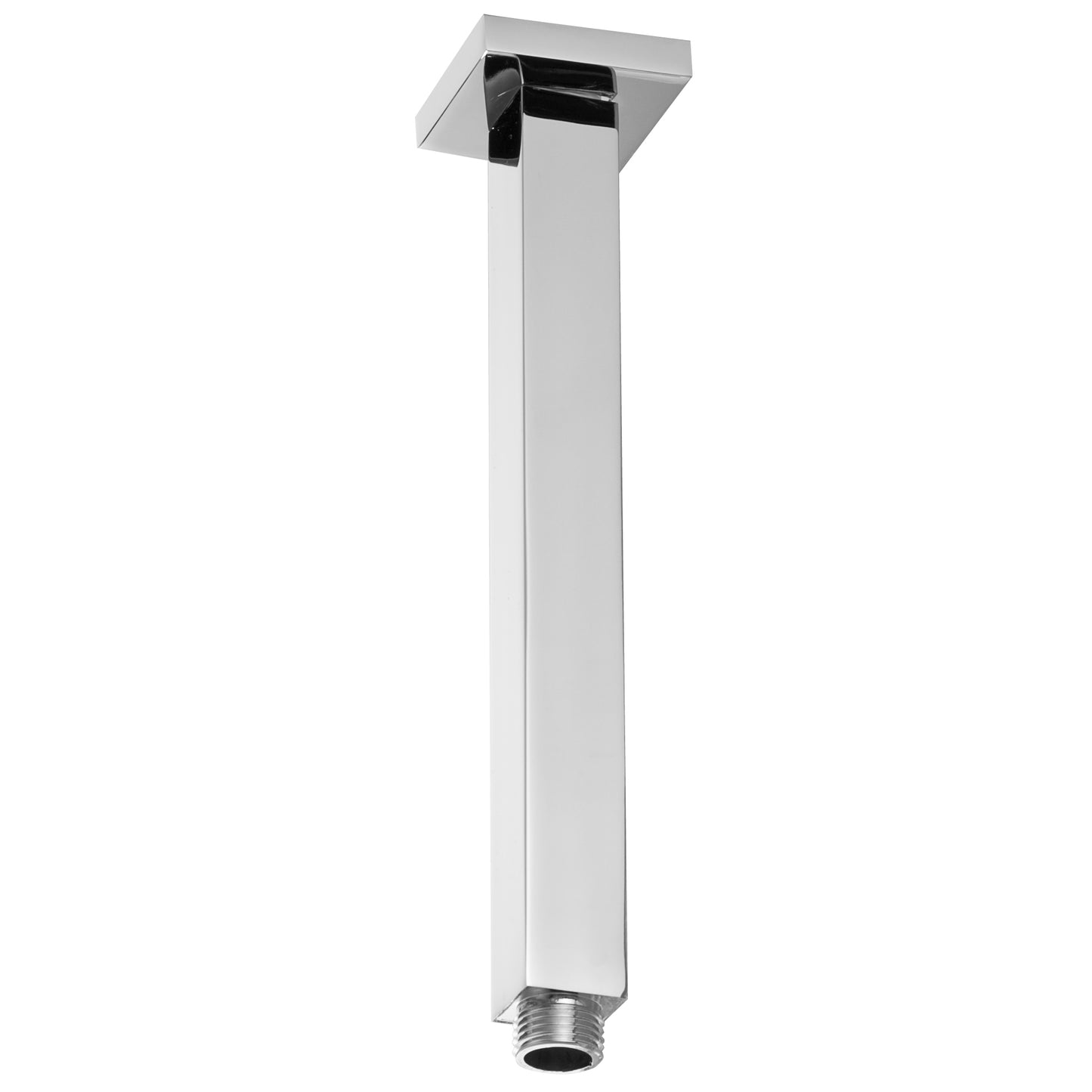 Westbrass D3609S Square Ceiling Shower Arm and Flange
