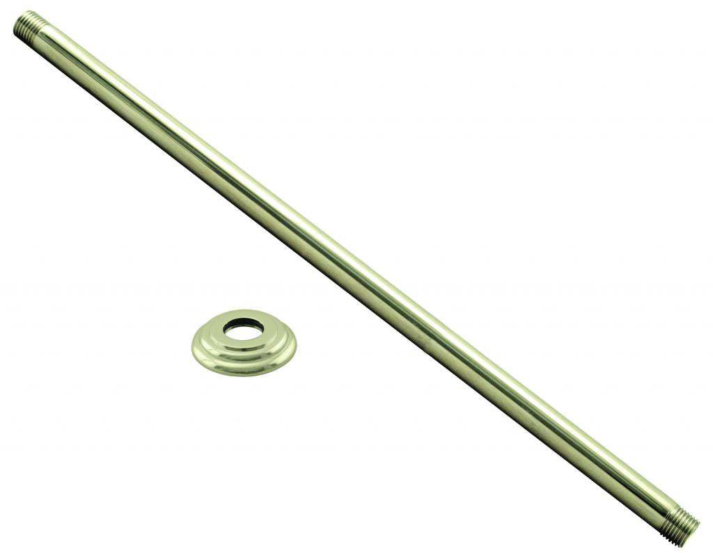 Westbrass D3624A 1/2 in. IPS x 24 in. Ceiling Mounted Shower Arm with Flange - Parent