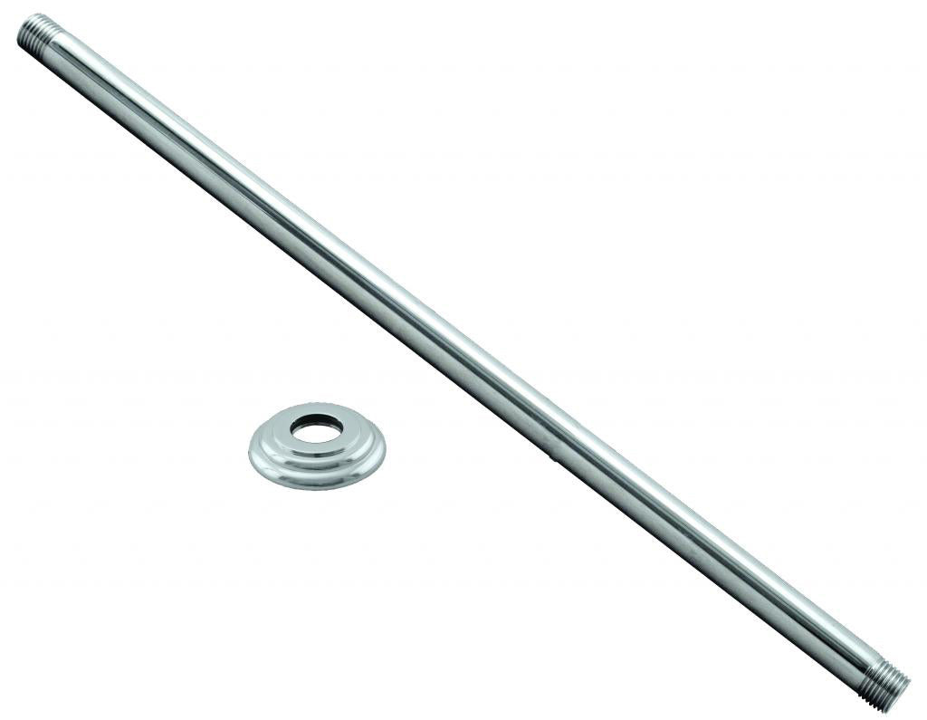 Westbrass D3624A 1/2 in. IPS x 24 in. Ceiling Mounted Shower Arm with Flange