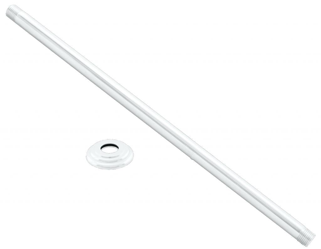 Westbrass D3636A 1/2 in. IPS x 36 in. Ceiling Mounted Shower Arm with Flange