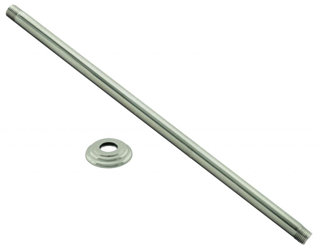 Westbrass D3648A 1/2 in. IPS x 48 in. Ceiling Mounted Shower Arm with Flange