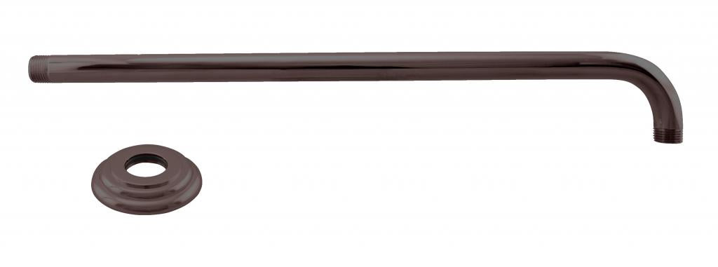 Westbrass D3703-1 1/2 in. IPS x 19 in. 90-Degree Rain Shower Arm with Flange