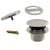 Westbrass D398RK Mushroom Tip Toe Tub Trim Set with Floating Faceplate