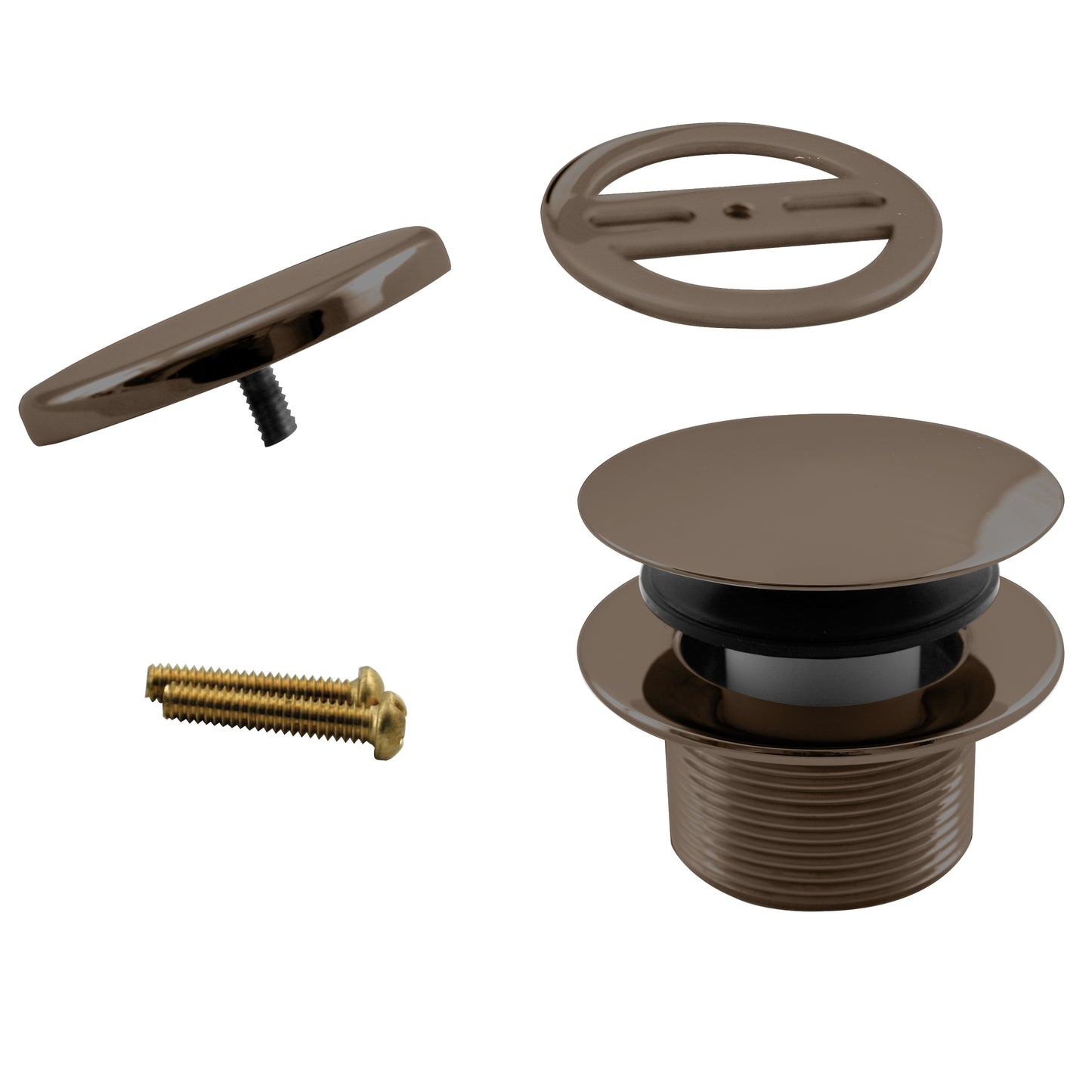 Westbrass D398RK Mushroom Tip Toe Tub Trim Set with Floating Faceplate