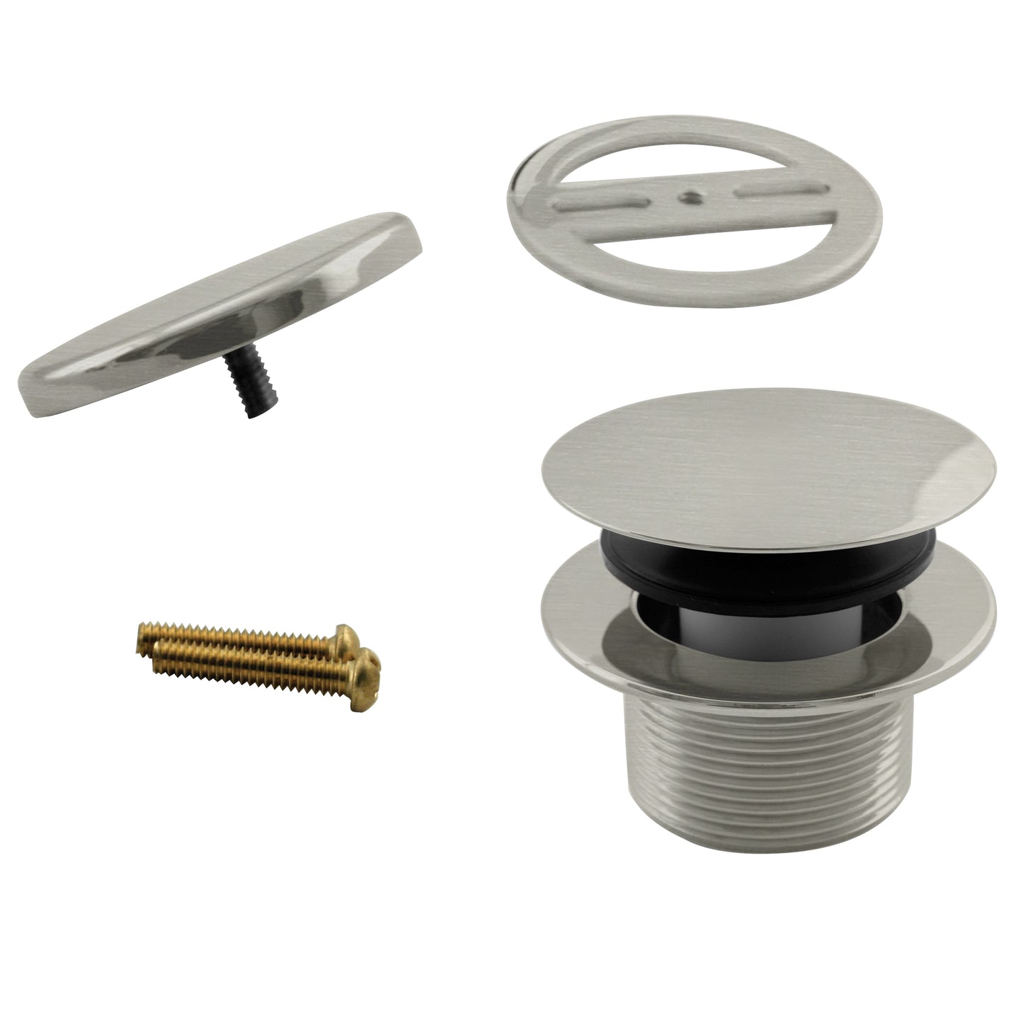 Westbrass D398RK Mushroom Tip Toe Tub Trim Set with Floating Faceplate