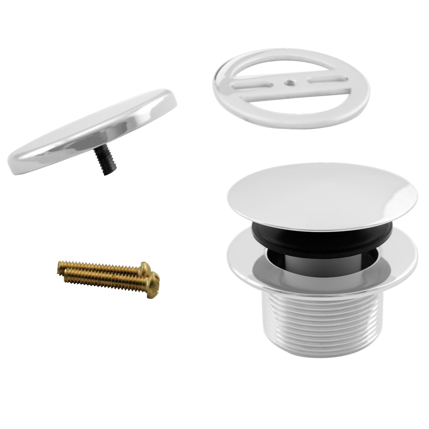 Westbrass D398RK Mushroom Tip Toe Tub Trim Set with Floating Faceplate