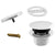 Westbrass D398RK Mushroom Tip Toe Tub Trim Set with Floating Faceplate