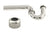 Westbrass D401-1 1-1/4 in. x 1-1/4 in. P-Trap with High Box Flange