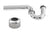 Westbrass D401-1 1-1/4 in. x 1-1/4 in. P-Trap with High Box Flange