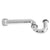 Westbrass D401-1 1-1/4 in. x 1-1/4 in. P-Trap with High Box Flange