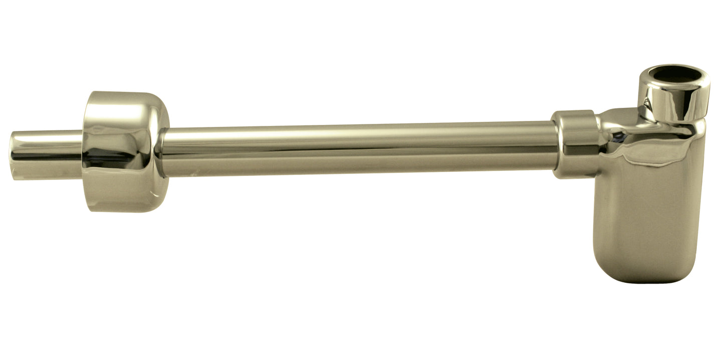 Westbrass D4053-1 1-1/4 in. x 1-1/4 in. Flat Euro Trap with High Box Flange - Parent