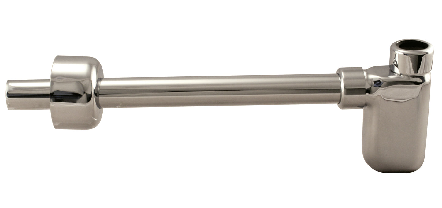 Westbrass D4053-1 1-1/4 in. x 1-1/4 in. Flat Euro Trap with High Box Flange