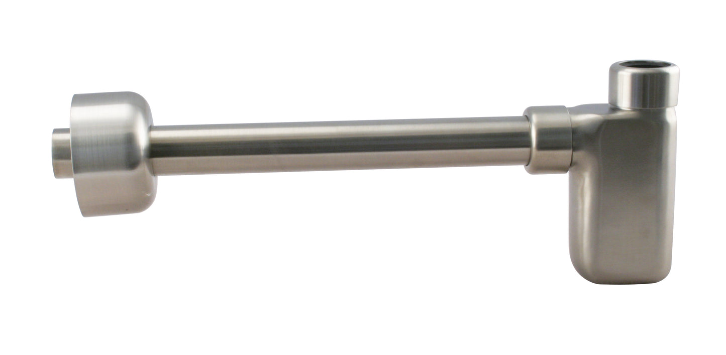 Westbrass D4053-1 1-1/4 in. x 1-1/4 in. Flat Euro Trap with High Box Flange