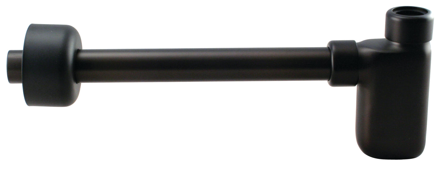 Westbrass D4053-1 1-1/4 in. x 1-1/4 in. Flat Euro Trap with High Box Flange