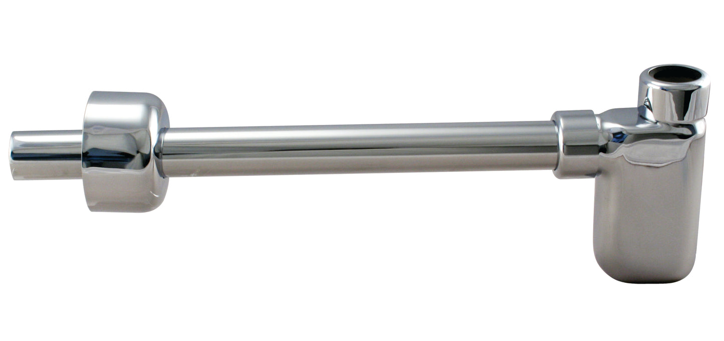 Westbrass D4053-1 1-1/4 in. x 1-1/4 in. Flat Euro Trap with High Box Flange